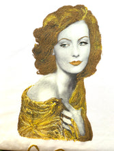 GRETA GARBO T-shirt The Divine Painted Timeless beauty Retro T shirt - QuorArtisticTshirts