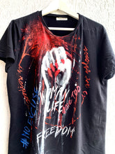 Women Fist Painted Tshirt - Women Life Freedom Tshirt Painted 3d Art on Tee - QuorArtisticTshirts
