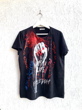 Women Fist Painted Tshirt - Women Life Freedom Tshirt Painted 3d Art on Tee - QuorArtisticTshirts