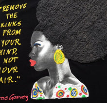 Afro Natural Hair T-shirt  Marcus Garvey Quote  PAINTED 3D - QuorArtisticTshirts