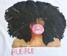 Black Girl Pink Bubble  Painted 3d T-shirt - QuorArtisticTshirts