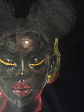 Black Girl Portrait on  T- shirt Painted 3D - QuorArtisticTshirts