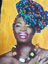 Afrocentric T-shirt Black Queen  shirt PAINTED 3D - QuorArtisticTshirts