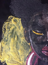 Black Girl Portrait on  T- shirt Painted 3D - QuorArtisticTshirts