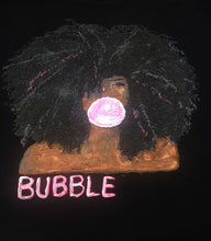 Black Girl Pink Bubble  Painted 3d T-shirt - QuorArtisticTshirts