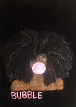 Black Girl Pink Bubble  Painted 3d T-shirt - QuorArtisticTshirts