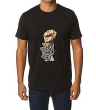 Raised Fist  Black Power T-Shirt Painted 3d - QuorArtisticTshirts