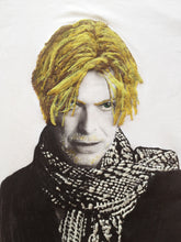 David Bowie T shirt  PAINTED 3D  Tribute to The White Duke with scarf - QuorArtisticTshirts