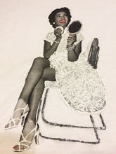 Dorothy Dandridge T-shirt Painted 3d - White Dress  Ballerina - QuorArtisticTshirts