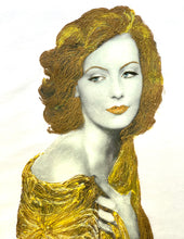 GRETA GARBO T-shirt The Divine Painted Timeless beauty Retro T shirt - QuorArtisticTshirts