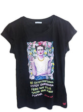 Frida Kahlo t-shirt – unique hand-painted art with flowers and bold personality