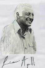 Gianni Agnelli T-shirt Painted  Italian Style Icon Avvocato Agnelli Tshirt - QuorArtisticTshirts