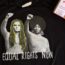 Gloria Steinem & Dorothy Pitman Hughes Raised Fist Artistic Painted T-shirt - QuorArtisticTshirts