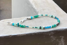 Dainty Emerald Bracelet - May Birthstone Bracelet - Calming vibes Bracelet - Emerald Turquoise Bracelet - Howlite Blue Apatite Sea Lover Bracelet - QuorArtisticTshirts