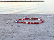 Ruby Beaded Bracelet Faceted July Birthstone Bracelet Handmade Sunset Sky Bracelet Boho Vibes Natural Energy Bracelet - QuorArtisticTshirts