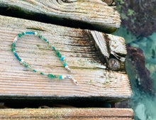 Dainty Emerald Bracelet - May Birthstone Bracelet - Calming vibes Bracelet - Emerald Turquoise Bracelet - Howlite Blue Apatite Sea Lover Bracelet - QuorArtisticTshirts