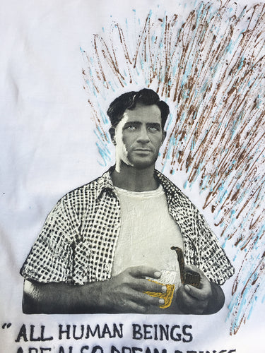 JACK KEROUAC  T-shirt Literary Shirt On the Road Quotes Tshirt Painted - QuorArtisticTshirts