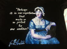 Jane Austen T shirt  Painted Pride and Prejudice - QuorArtisticTshirts