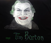 JACK NICHOLSON as JOKER Artistic T-shirt Painted ART TO WEAR - QuorArtisticTshirts
