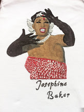 JOSEPHINE BAKER T-SHIRT painted 3d ART TO WEAR - QuorArtisticTshirts