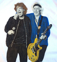 Hand-Painted Mick Jagger & Keith Richards T-Shirt – Iconic Rock Duo - QuorArtisticTshirts