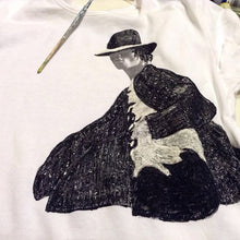 Michael Jackson Sparkling jacket t-shirt   painting - QuorArtisticTshirts