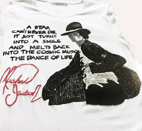 Michael Jackson Sparkling jacket t-shirt   painting - QuorArtisticTshirts