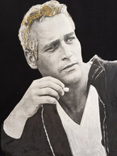 Paul Newman T-shirt Artistic  Painted Celebrity Tshirt - QuorArtisticTshirts