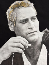 Paul Newman T-shirt Artistic  Painted Celebrity Tshirt - QuorArtisticTshirts
