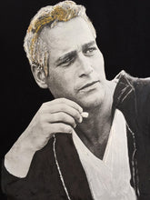 Paul Newman T-shirt Artistic  Painted Celebrity Tshirt - QuorArtisticTshirts
