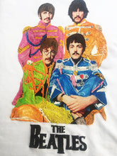 Hand-Painted Sgt. Pepper Beatles T-Shirt – Full-Body Portrait in Iconic Outfits - QuorArtisticTshirts