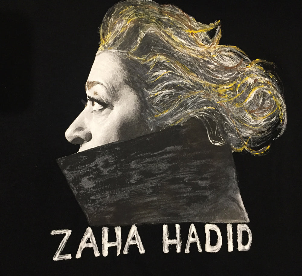 ZAHA HADID T-shirt Painted 3d Archistar T-shirt - QuorArtisticTshirts