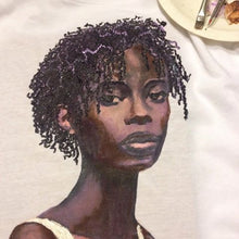 Black Beauty T-shirt – Sisterlocks Portrait in Mixed Media - QuorArtisticTshirts