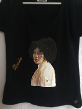 Queen T-shirt SHERIDA African American Black Beauty Artistic Tshirt Painting - QuorArtisticTshirts