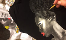 Afro Natural Hair T-shirt  Marcus Garvey Quote  PAINTED 3D - QuorArtisticTshirts