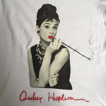 AUDREY HEPBURN  PAINTED On Relief  Breakfast at Tiffay's T-shirt - QuorArtisticTshirts