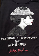 Painted Art T-shirt – Audrey Hepburn with White Hat Portrait - QuorArtisticTshirts