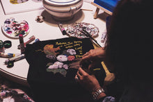 Wearable Poetry – Fall Poetry Tee – Albert Camus – Hand-Painted in Relief - QuorArtisticTshirts