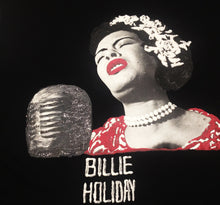 Billie Holiday T-shirt – Black Jazz Legend Hand-Painted Art - QuorArtisticTshirts