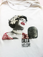 Billie Holiday T-shirt – Black Jazz Legend Hand-Painted Art - QuorArtisticTshirts