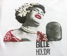 Billie Holiday T-shirt – Black Jazz Legend Hand-Painted Art - QuorArtisticTshirts