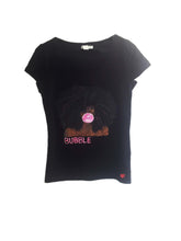 Black Girl Pink Bubble  Painted 3d T-shirt - QuorArtisticTshirts