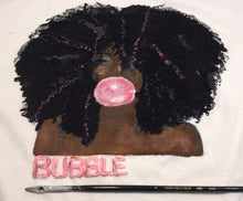 Black Girl Pink Bubble  Painted 3d T-shirt - QuorArtisticTshirts