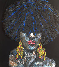 BLACK IS ART Tshirt Black natural kinky Hair  QUEEN T-shirt - QuorArtisticTshirts