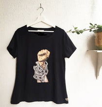 Raised Fist  Black Power T-Shirt Painted 3d - QuorArtisticTshirts