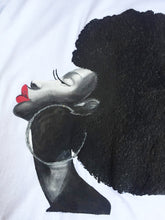 Afro Queen with  long neck Tshirt PAINTED 3D - QuorArtisticTshirts