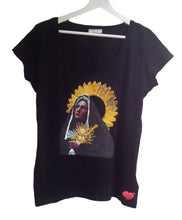 Blessed Virgin Mary T shirt  Painting 3d Black Madonna Tshirt - QuorArtisticTshirts