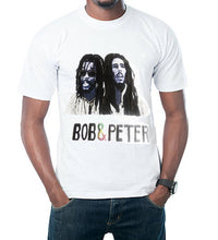 BOB MARLEY & PETER TOSH  T shirt  Painted - QuorArtisticTshirts