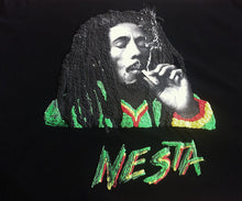 BOB MARLEY  T-shirt NESTA T shirt  Rasta Painted - QuorArtisticTshirts