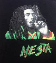 BOB MARLEY  T-shirt NESTA T shirt  Rasta Painted - QuorArtisticTshirts